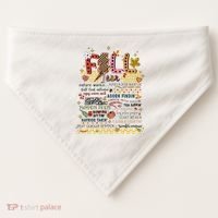 Autumn Fall Graphic USA-Made Doggie Bandana thumb 0
