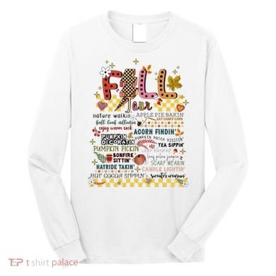 Autumn Fall Graphic Long Sleeve Shirt