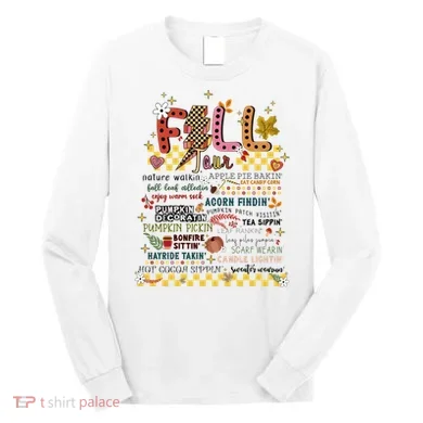 Autumn Fall Graphic Long Sleeve Shirt