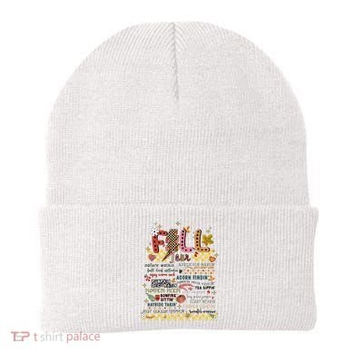 Autumn Fall Graphic Beanie