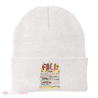 Autumn Fall Graphic Beanie