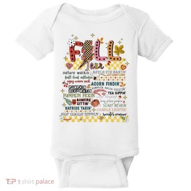 Autumn Fall Graphic Baby Bodysuit