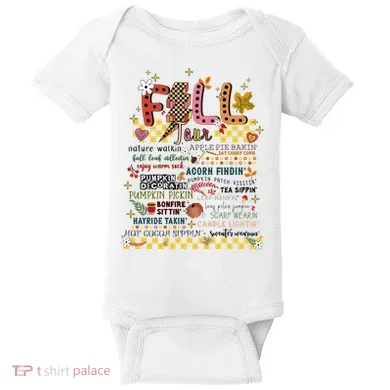 Autumn Fall Graphic Baby Bodysuit