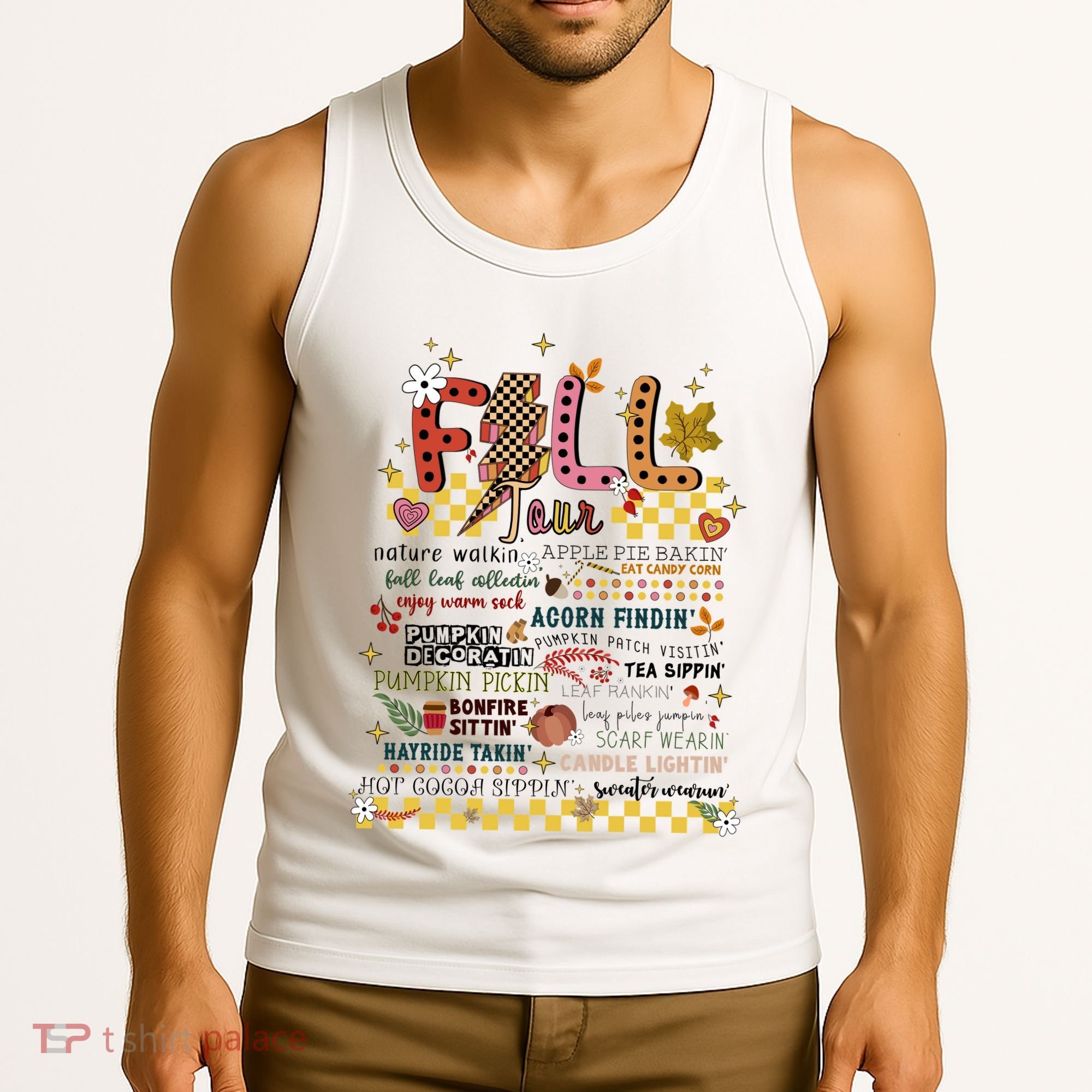 Autumn Fall Graphic Tank Top