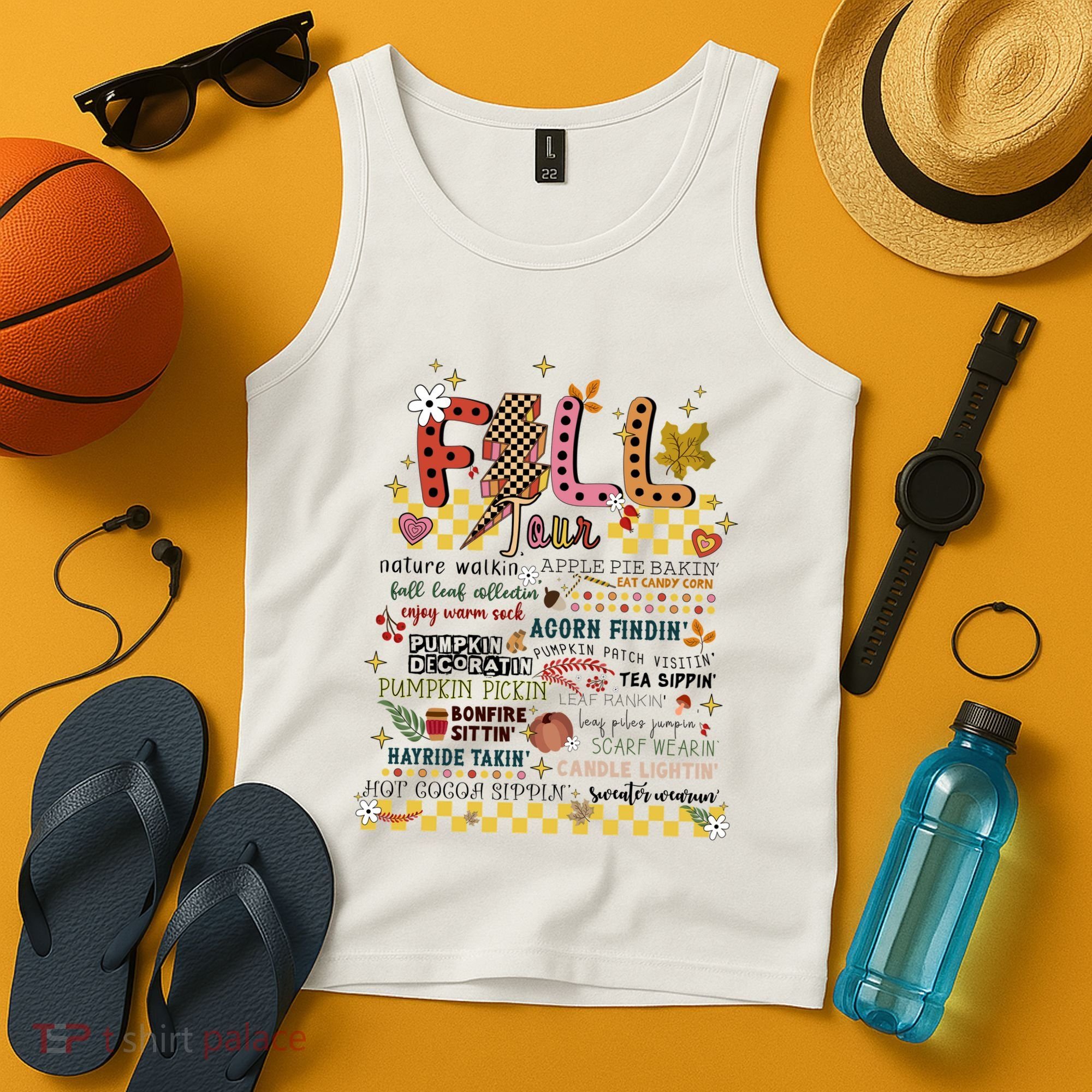 Autumn Fall Graphic Tank Top