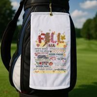 Autumn Fall Graphic Golf Towel thumb 2