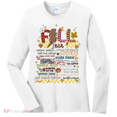 Autumn Fall Graphic Women's Long Sleeve Shirt