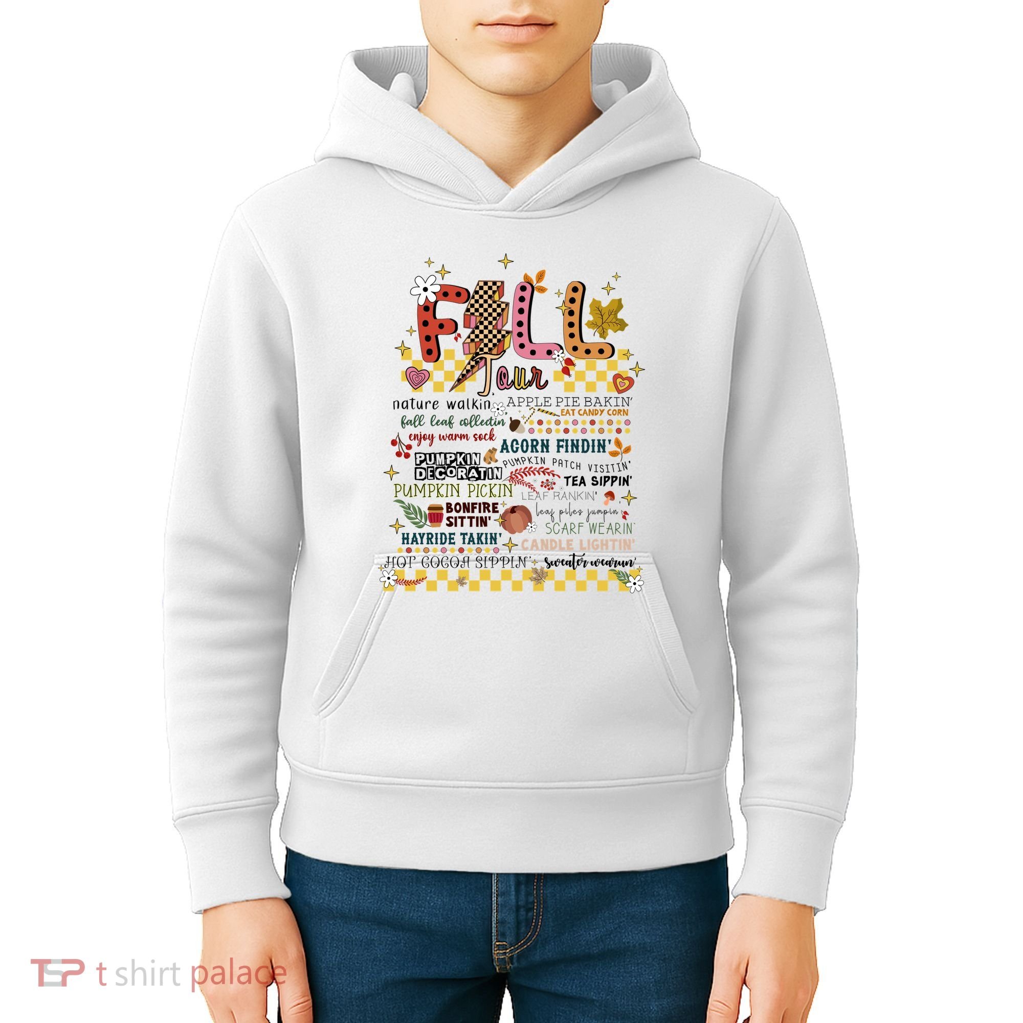Autumn Fall Graphic Kids Hoodie