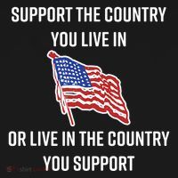 American Flag Gift Support The Country You Live In T-Shirt thumb 7