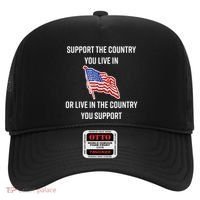 American Flag Gift Support The Country You Live In Hat thumb 0