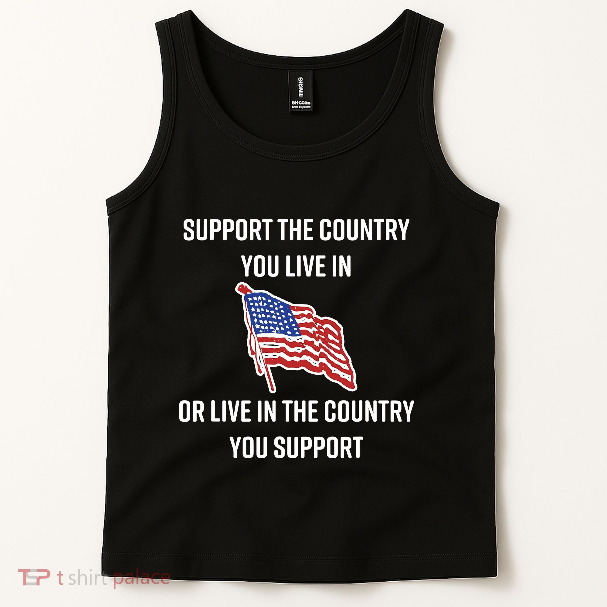 American Flag Gift Support The Country You Live In Tank Top