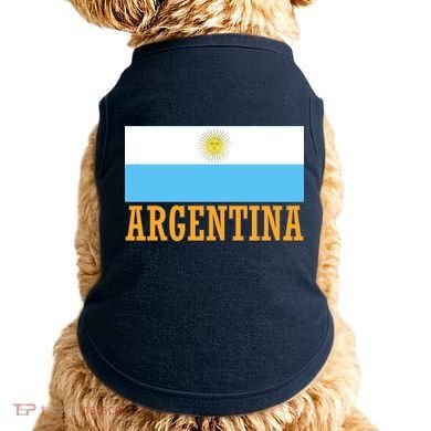 Argentina Flag Graphic Vintage Doggie Tank