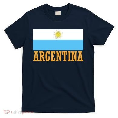 Argentina Flag Graphic Vintage T-Shirt