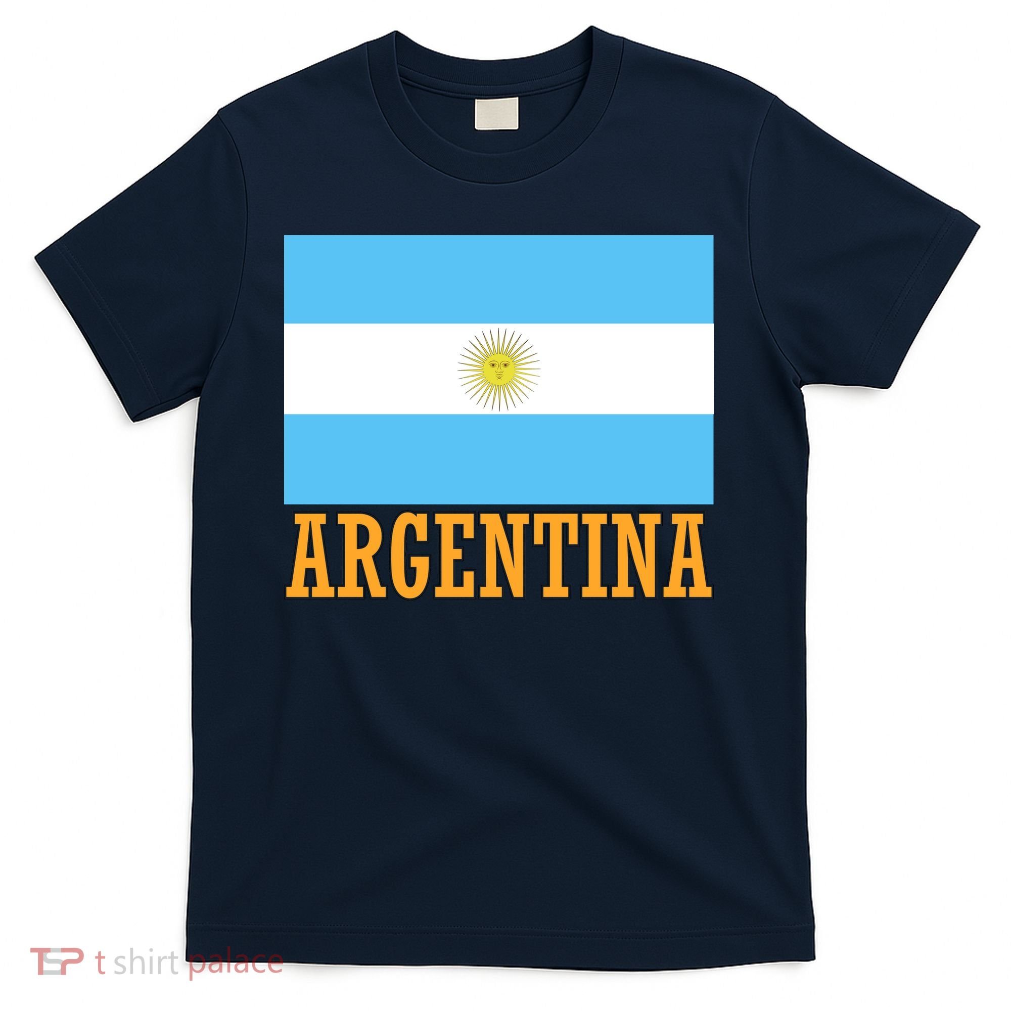 Argentina Flag Graphic Vintage T-Shirt