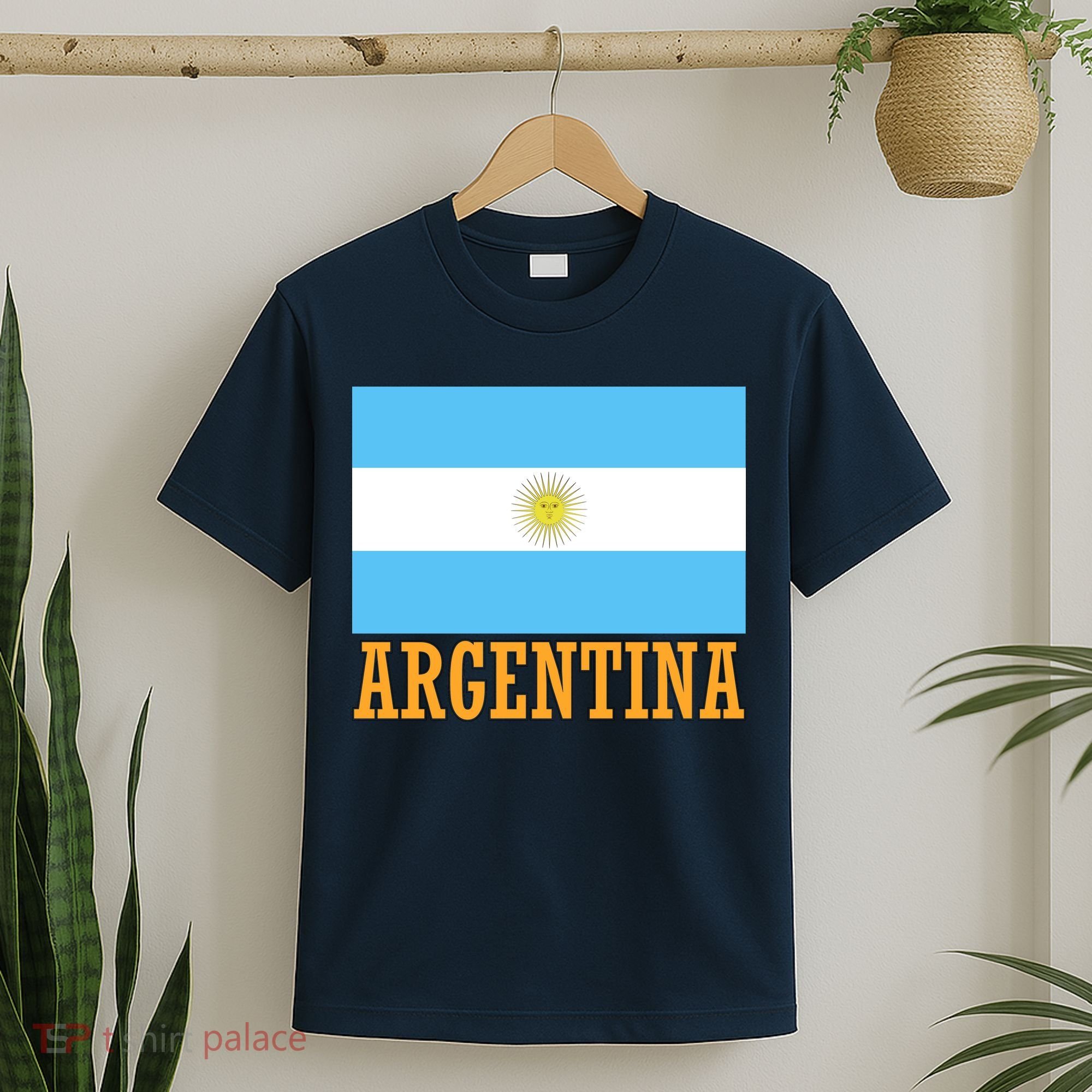 Argentina Flag Graphic Vintage T-Shirt