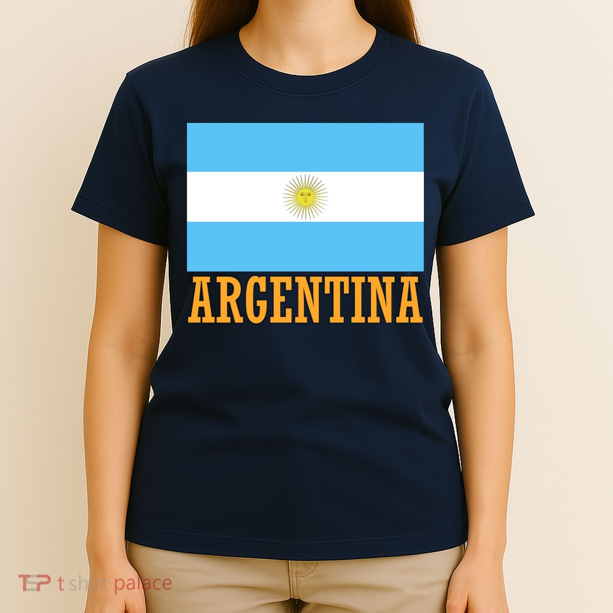 Argentina Flag Graphic Vintage T-Shirt