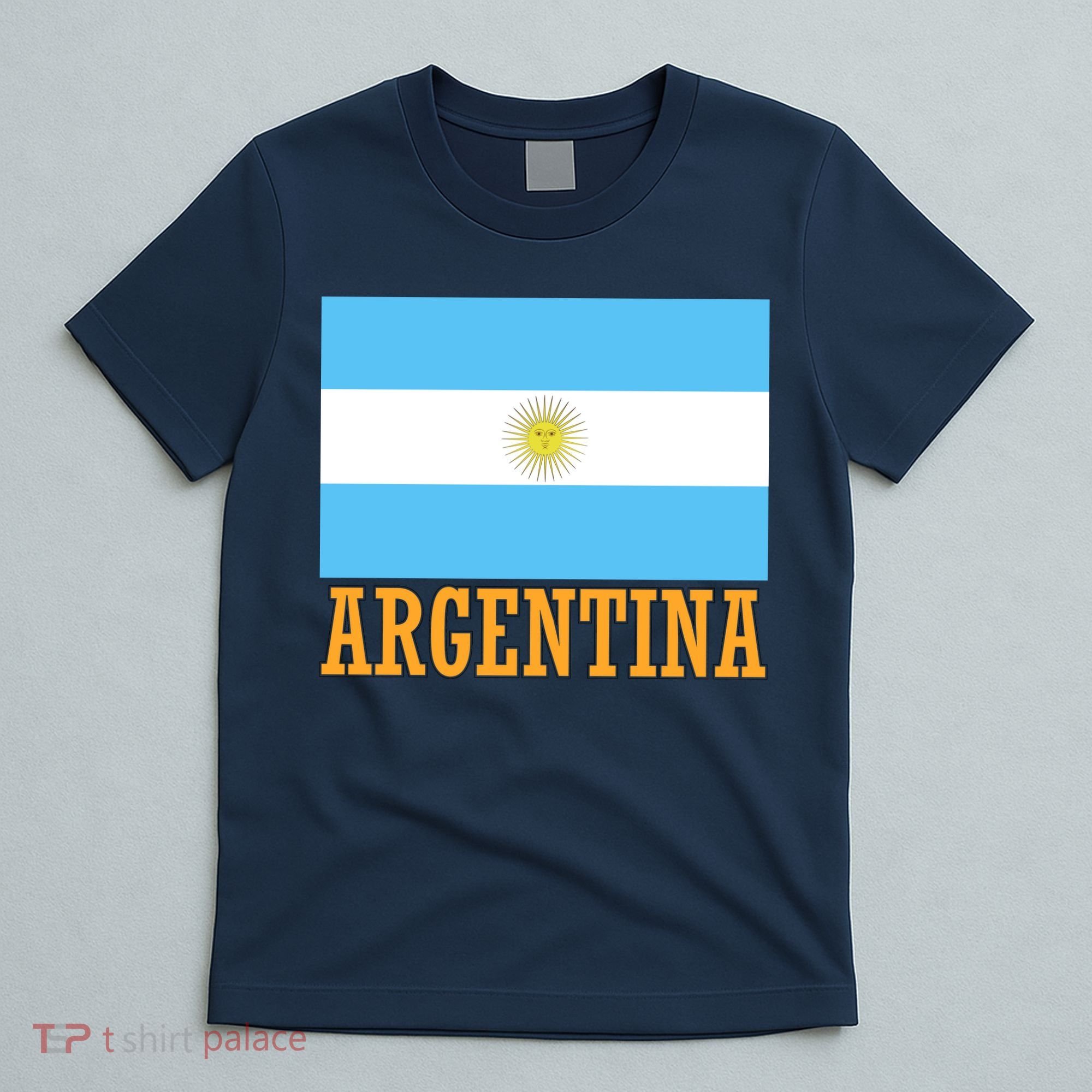 Argentina Flag Graphic Vintage T-Shirt