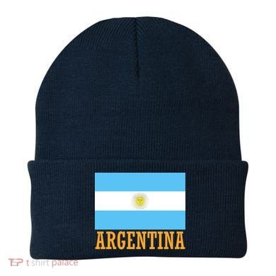 Argentina Flag Graphic Vintage Beanie
