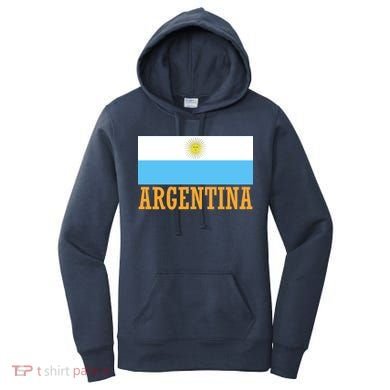 Argentina Flag Graphic Vintage Women's Hoodie