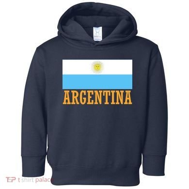 Argentina Flag Graphic Vintage Toddler Hoodie