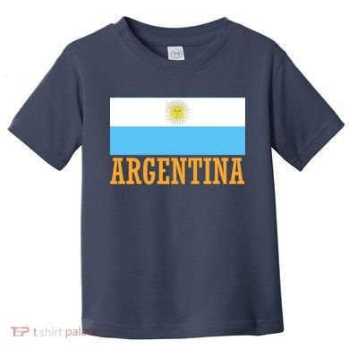 Argentina Flag Graphic Vintage Toddler T-Shirt