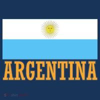 Argentina Flag Graphic Vintage Women's Long Sleeve Shirt thumb 2