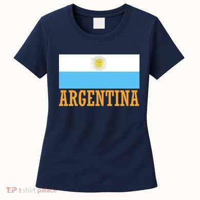 Argentina Flag Graphic Vintage Women's T-Shirt