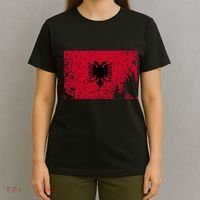 Albania Flag Grunge Albanian Flag Patriotic T-Shirt thumb 4