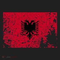 Albania Flag Grunge Albanian Flag Patriotic Beanie thumb 2