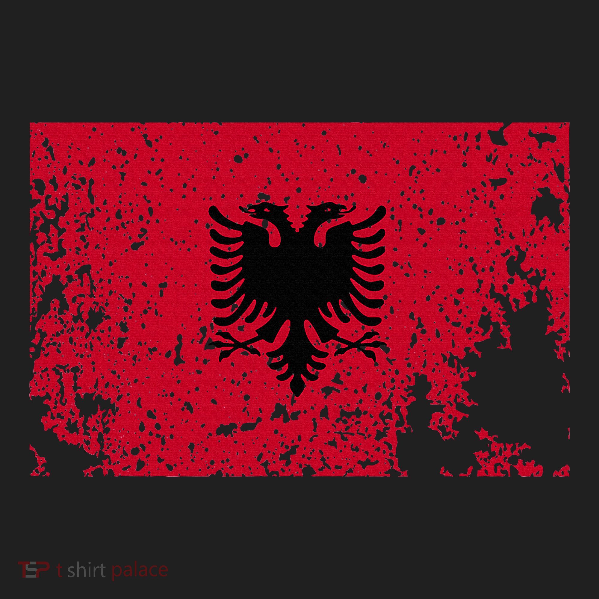 Albania Flag Grunge Albanian Flag Patriotic Beanie