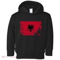 Albania Flag Grunge Albanian Flag Patriotic Toddler Hoodie thumb 0