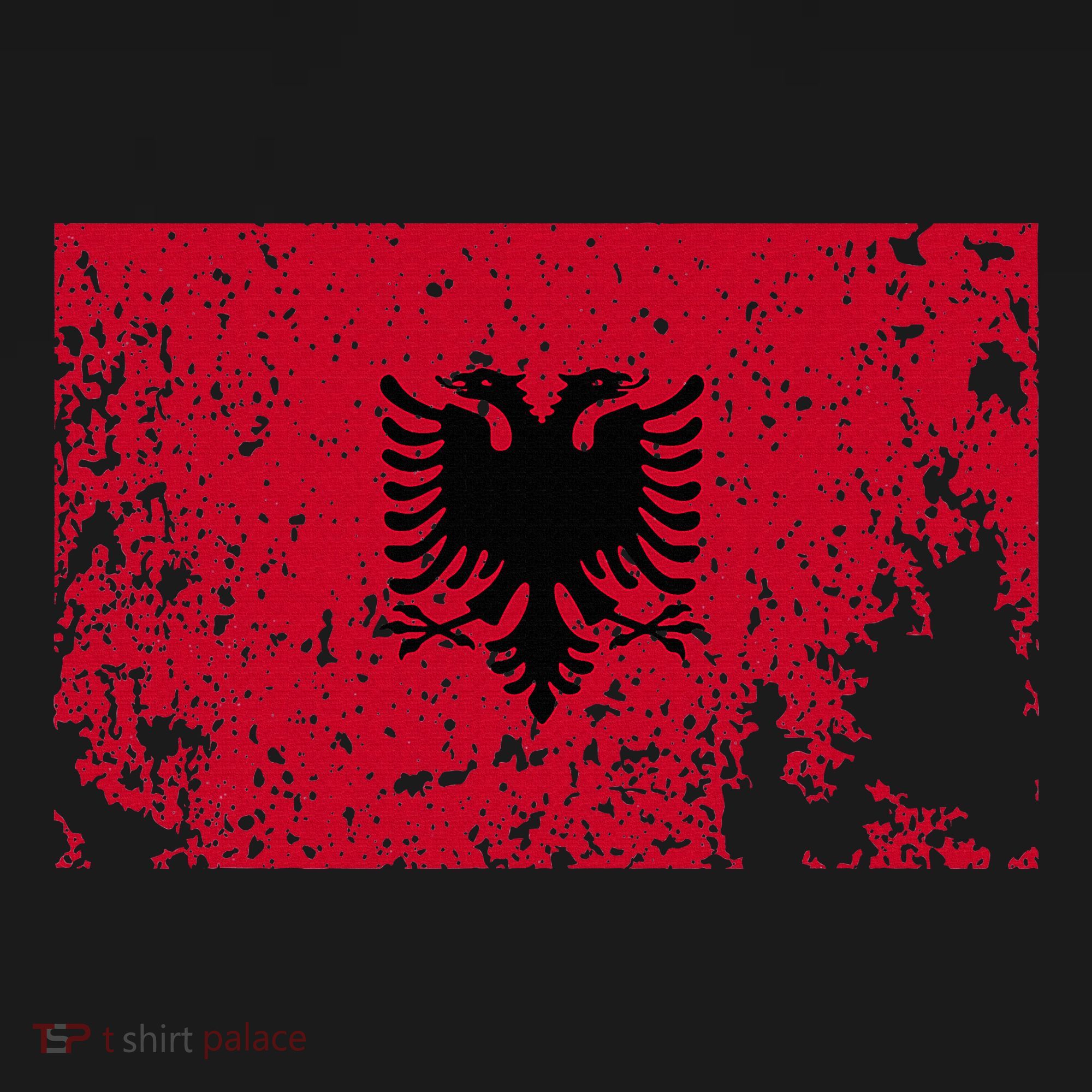 Albania Flag Grunge Albanian Flag Patriotic Kids Sweatshirt