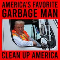AmericaS Favorite Garbage Man Clean Up America Santa Hat thumb 1