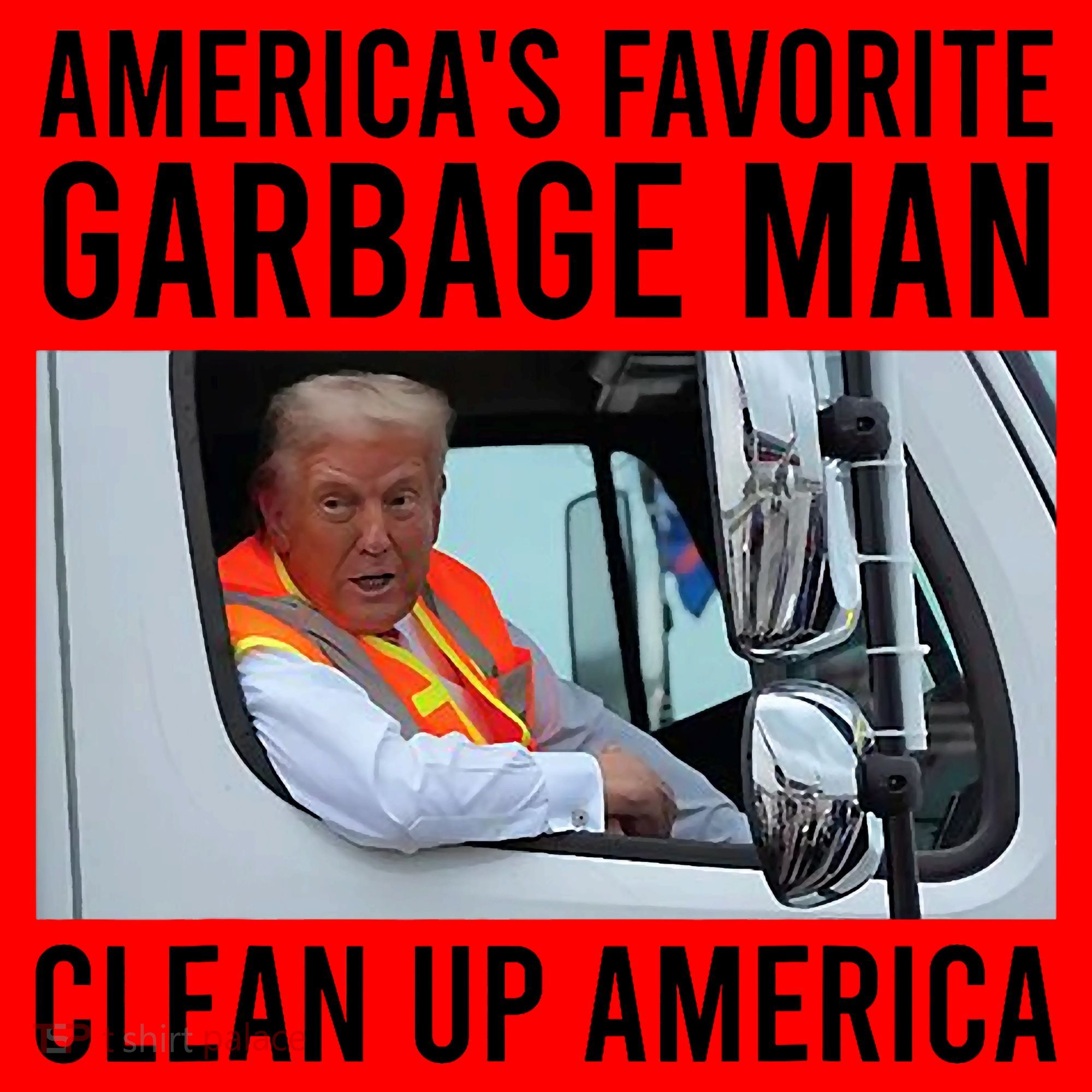 AmericaS Favorite Garbage Man Clean Up America Santa Hat