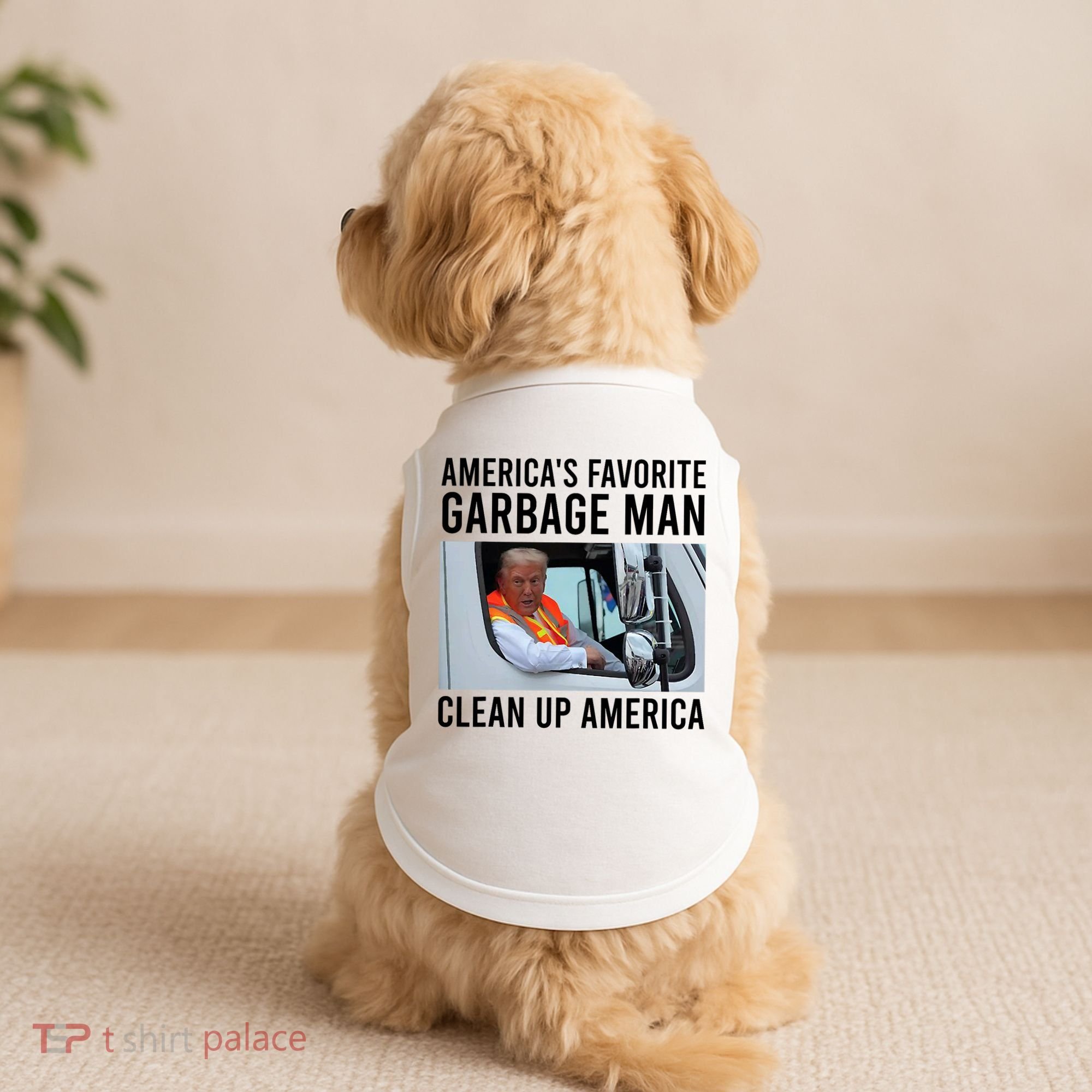 AmericaS Favorite Garbage Man Clean Up America Doggie Tank