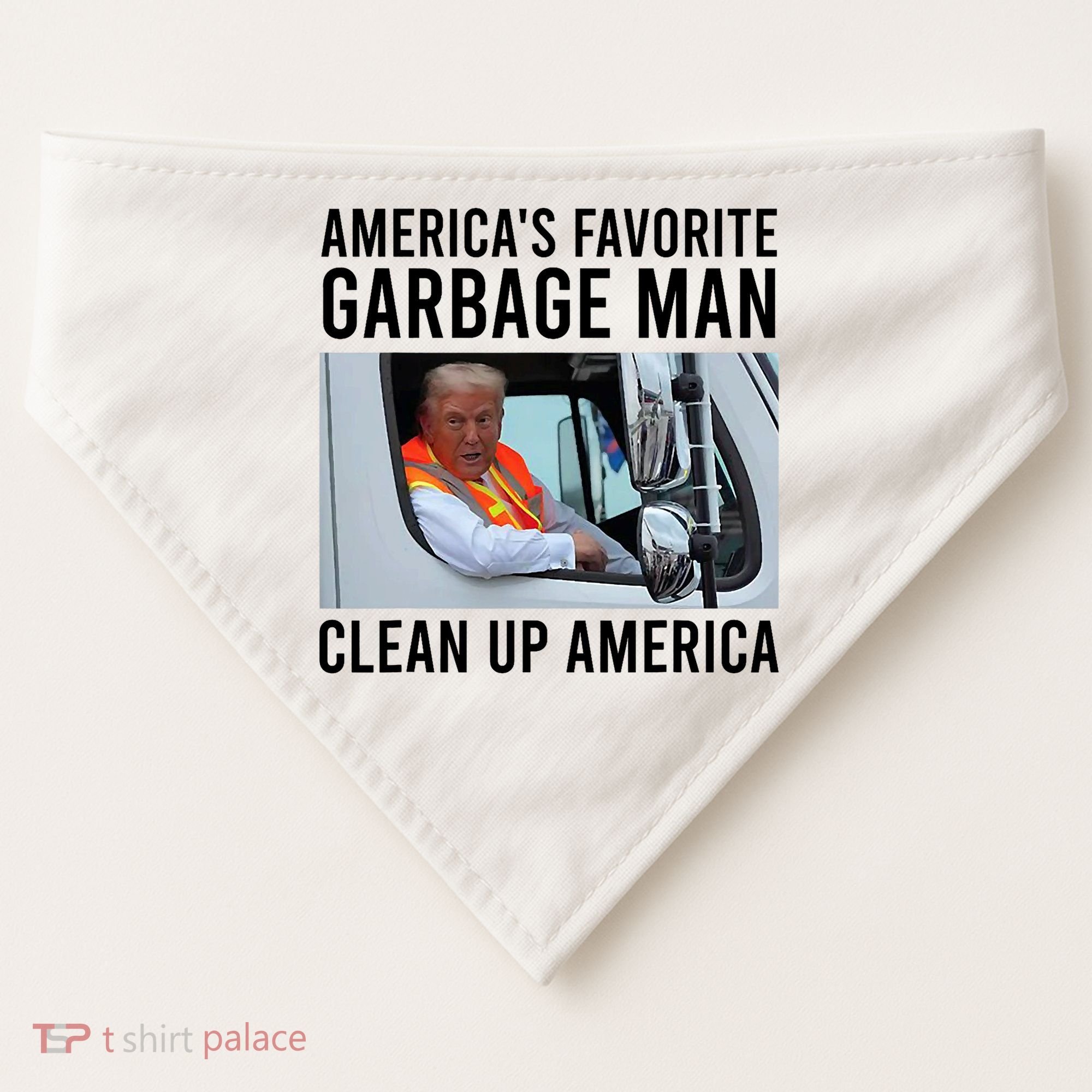 AmericaS Favorite Garbage Man Clean Up America USA-Made Doggie Bandana