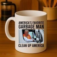 AmericaS Favorite Garbage Man Clean Up America Coffee Mug thumb 4