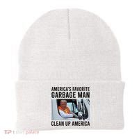 AmericaS Favorite Garbage Man Clean Up America Beanie thumb 0