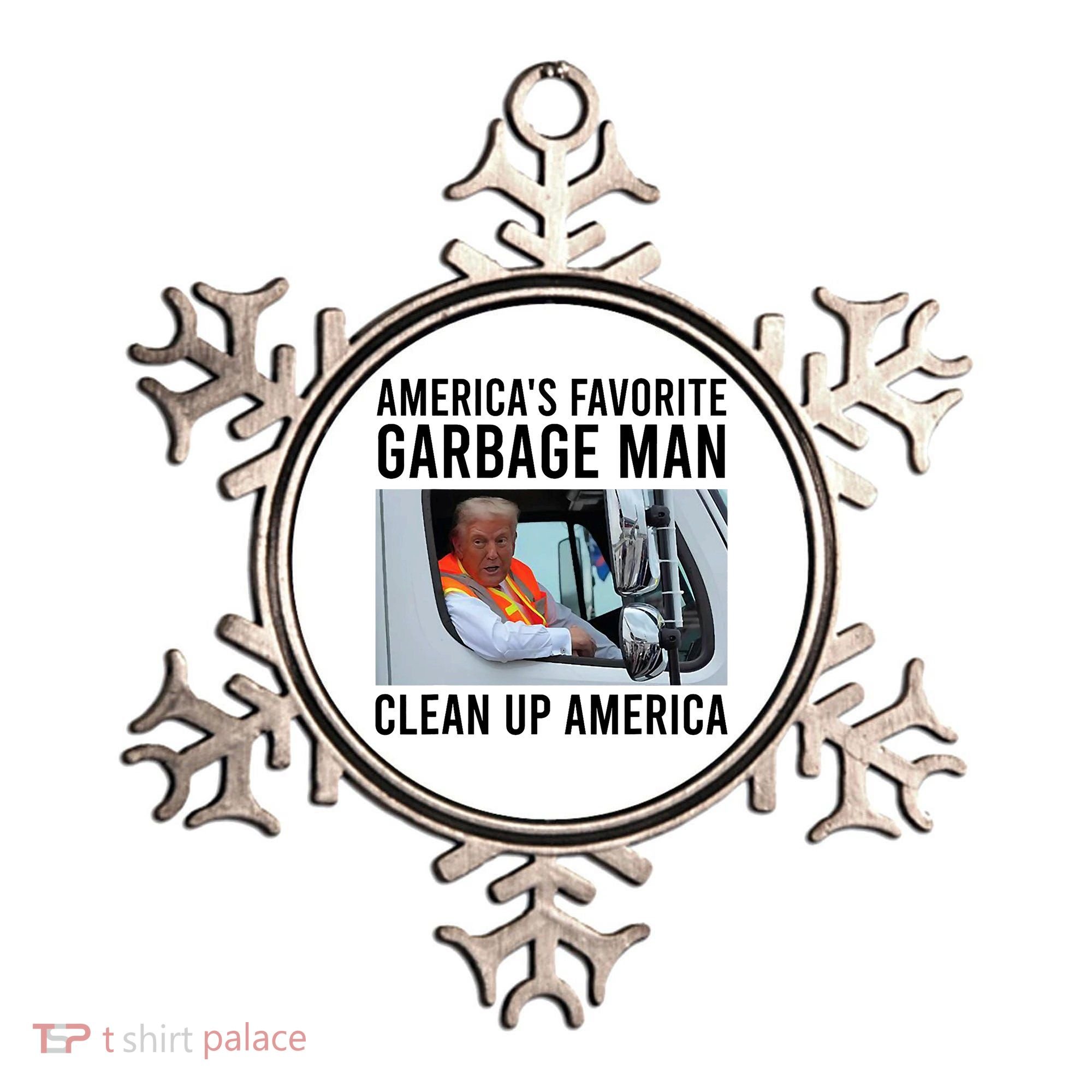 AmericaS Favorite Garbage Man Clean Up America Ornament