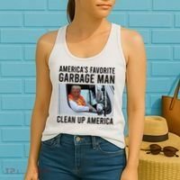 AmericaS Favorite Garbage Man Clean Up America Women's Tank Top thumb 2