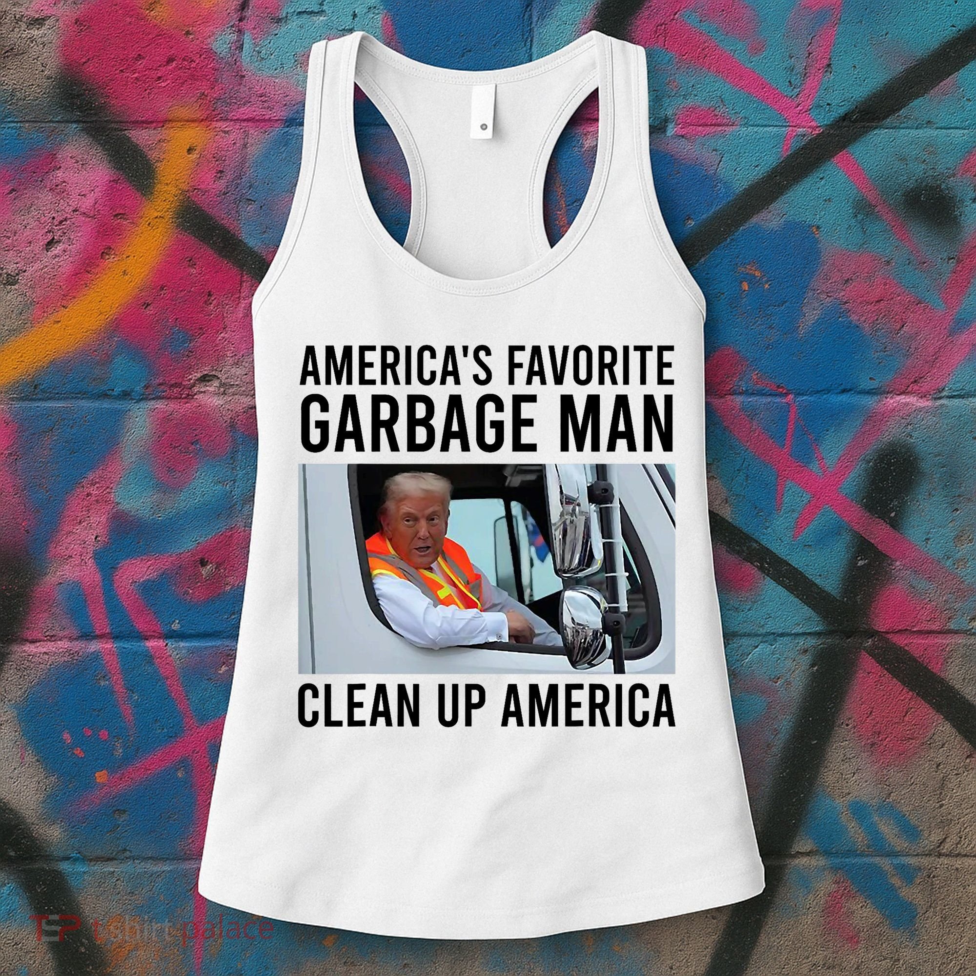 AmericaS Favorite Garbage Man Clean Up America Women's Tank Top