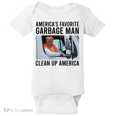 AmericaS Favorite Garbage Man Clean Up America Baby Bodysuit