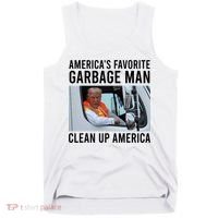 AmericaS Favorite Garbage Man Clean Up America Tank Top thumb 0
