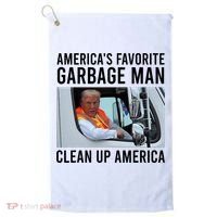 AmericaS Favorite Garbage Man Clean Up America Golf Towel thumb 0