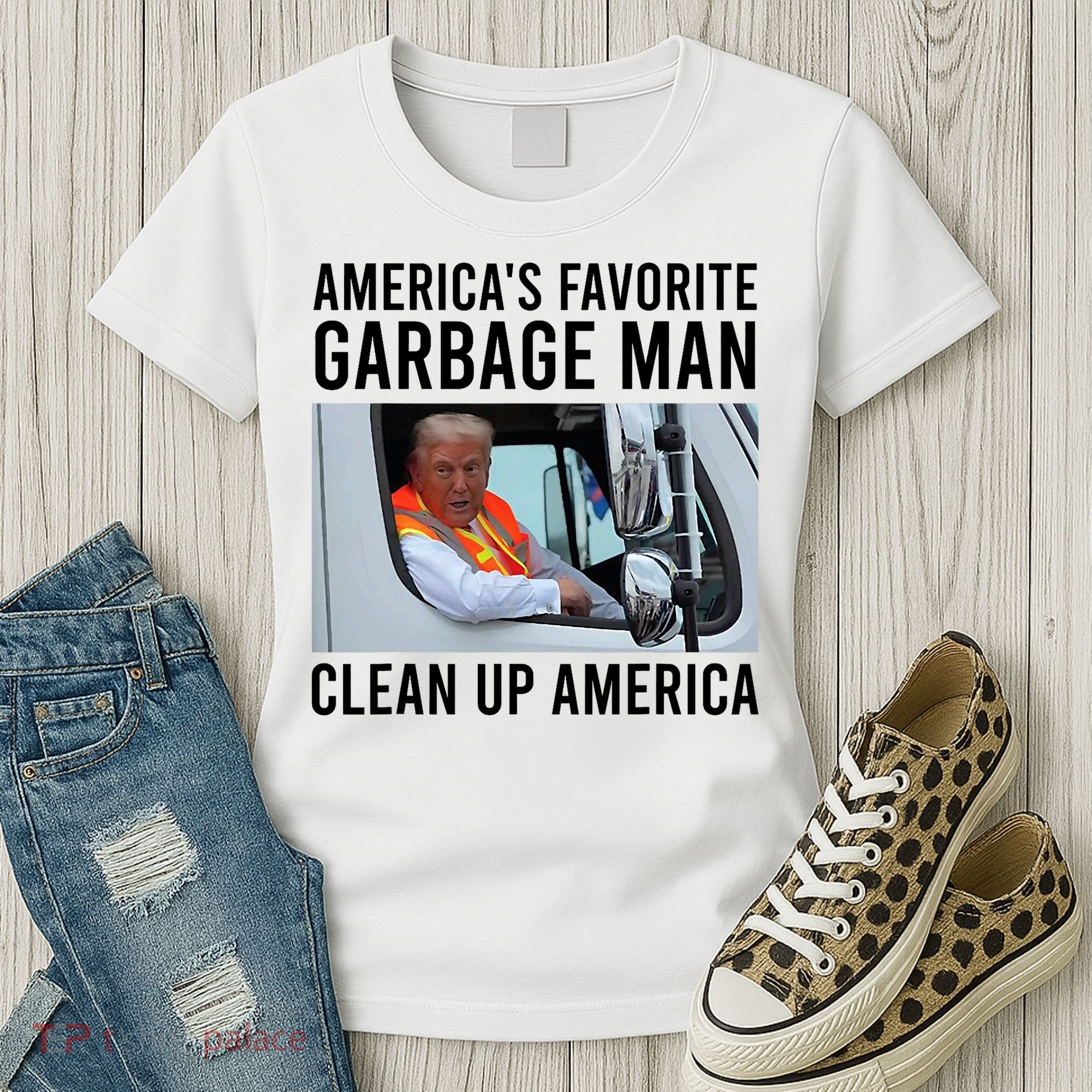 AmericaS Favorite Garbage Man Clean Up America Women's T-Shirt