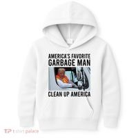AmericaS Favorite Garbage Man Clean Up America Kids Hoodie thumb 0