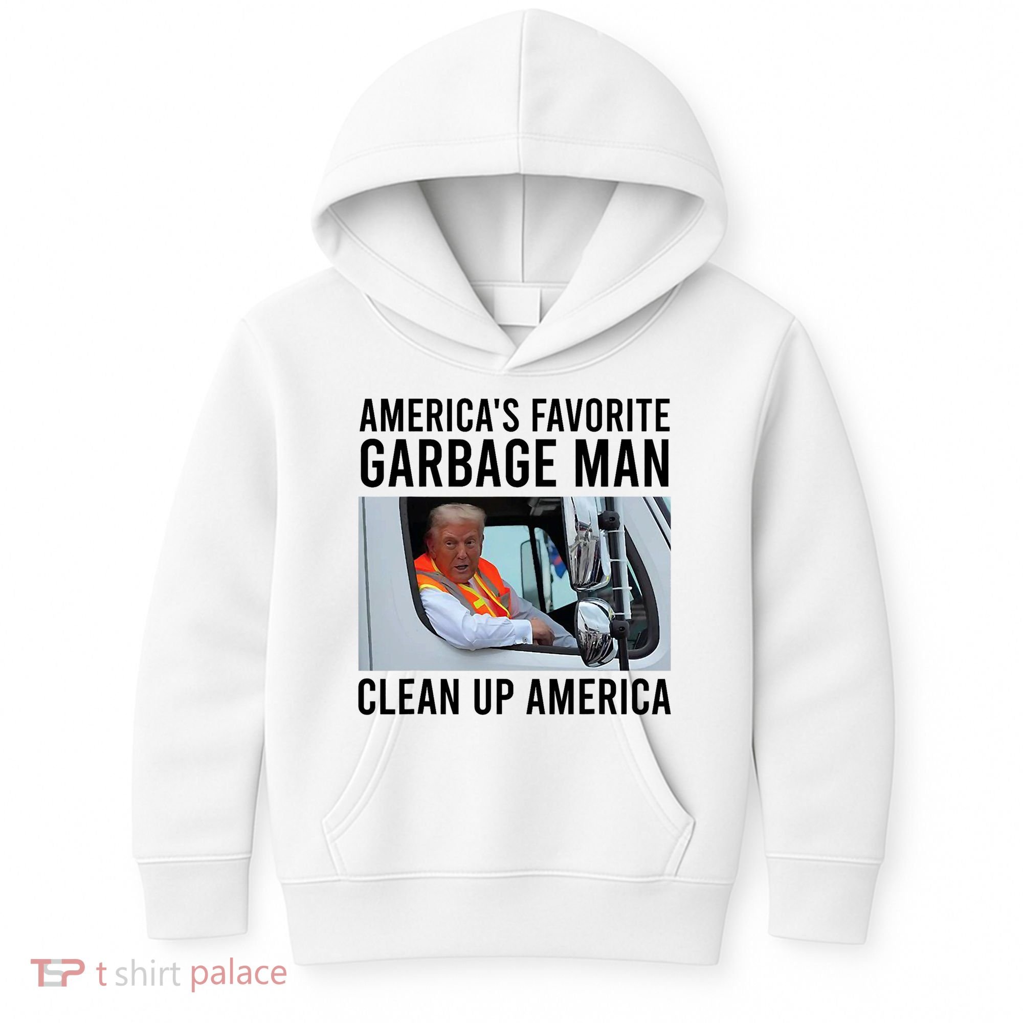 AmericaS Favorite Garbage Man Clean Up America Kids Hoodie