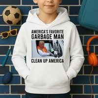AmericaS Favorite Garbage Man Clean Up America Kids Hoodie thumb 2
