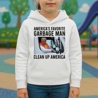 AmericaS Favorite Garbage Man Clean Up America Kids Hoodie thumb 3