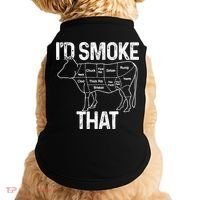 A Funny Gift For Bbq Cook Lovers I'd Smoke That Cow Beef Doggie Tank thumb 0